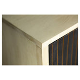 Ixora 2-door Accent Cabinet White Washed and Black 953430