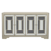 Toula 4-door Accent Cabinet Smoke and Champagne 953487