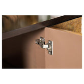 Zira Sunburst 4-door Accent Cabinet Brown and Antique Gold 953497
