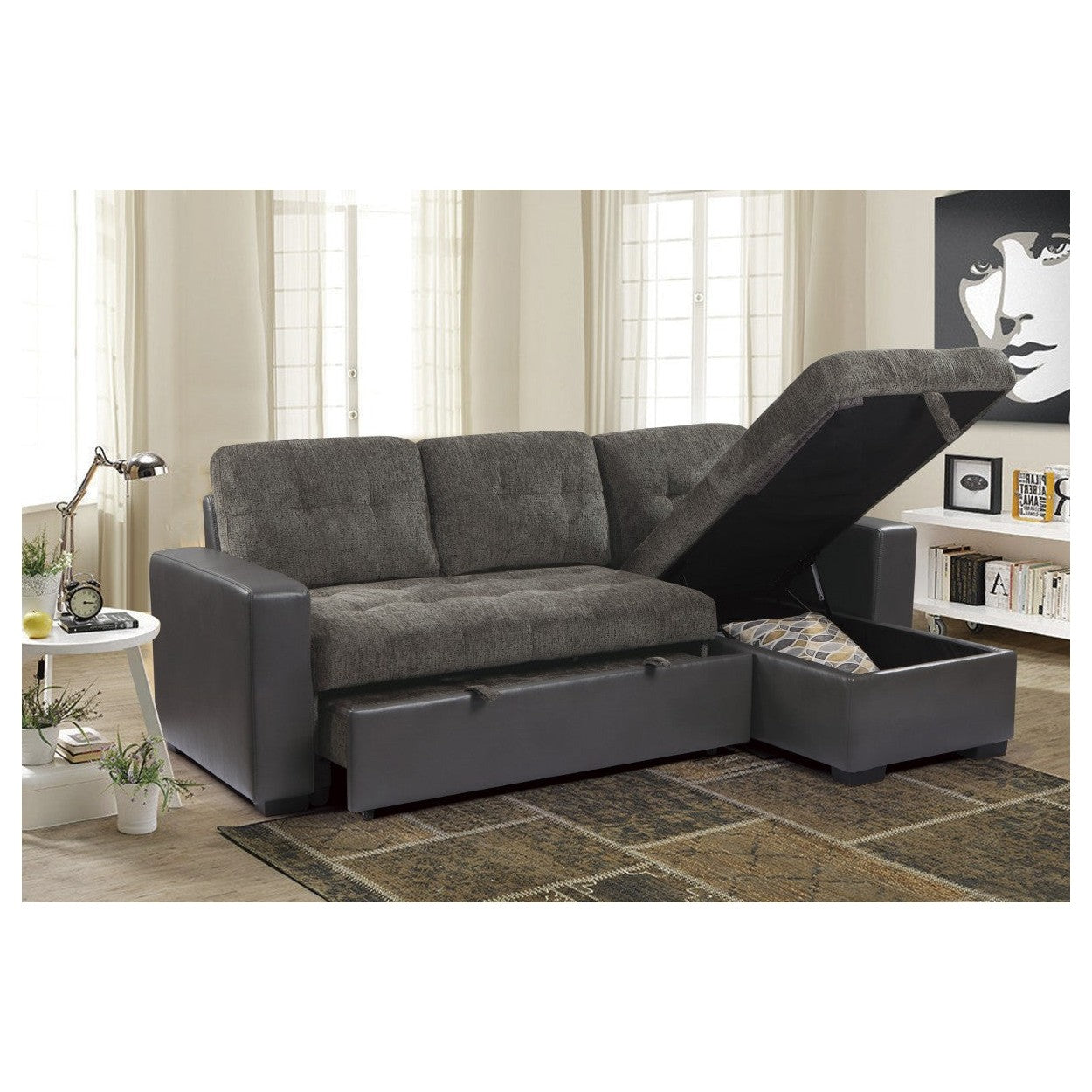 2PC SET: SECTIONAL 9540GY*SC