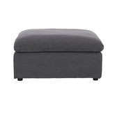 (4)4-Piece Modular Sectional wit Ottoman 9546GY*4OT