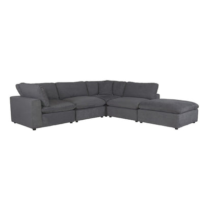 (5)5-Piece Modular Sectional with Ottoman 9546GY*5OT