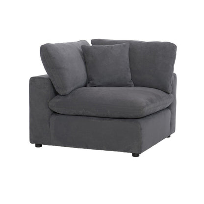 (5)5-Piece Modular Sectional with Ottoman 9546GY*5OT