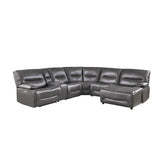 (6)6-Piece Power Reclining Sectional 9579GRY*6LRRCPW