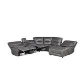 (6)6-Piece Power Reclining Sectional 9579GRY*6LRRCPW