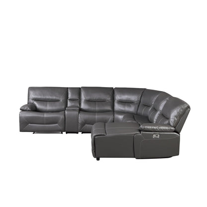 (6)6-Piece Power Reclining Sectional 9579GRY*6LRRCPW