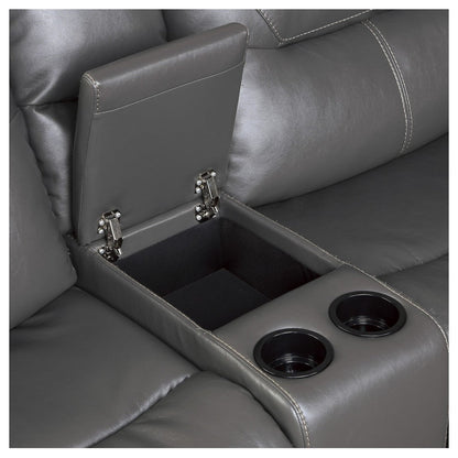 (6)6-Piece Power Reclining Sectional 9579GRY*6LRRCPW