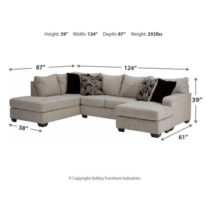 Megginson 2-Piece Sectional with Chaise Ash-96006S2