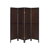 Deepika 4-panel Folding Screen Tobacco and Cappuccino 961414