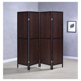 Deepika 4-panel Folding Screen Tobacco and Cappuccino 961414