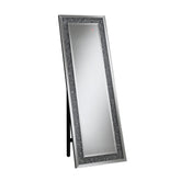 Carisi Rectangular Standing Mirror with LED Lighting Silver 961427