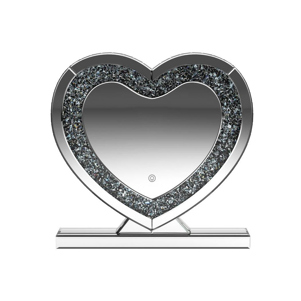 Euston Heart Shape Table Mirror Silver 961528