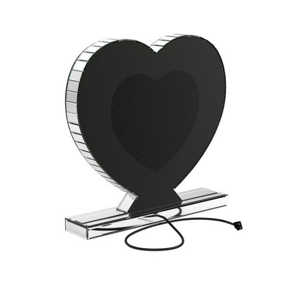 Euston Heart Shape Table Mirror Silver 961528