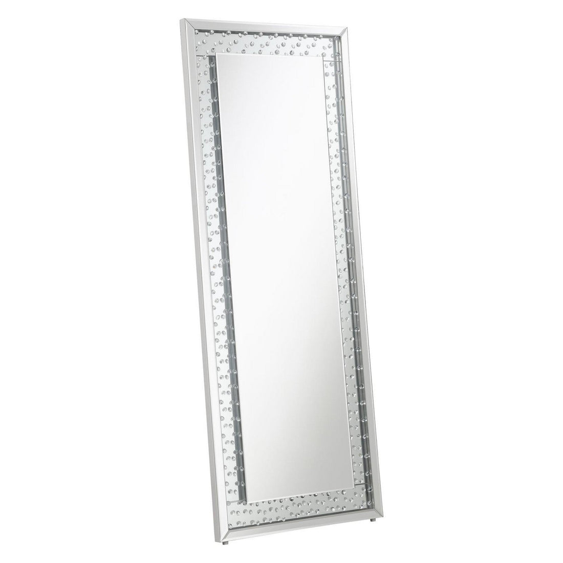 Yves Acrylic Crystal Inlay Floor Mirror 961637