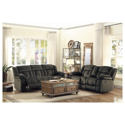 DOUBLE GLIDER RECLINING LOVE SEAT W/ CNTR CONSOLE 9636-2