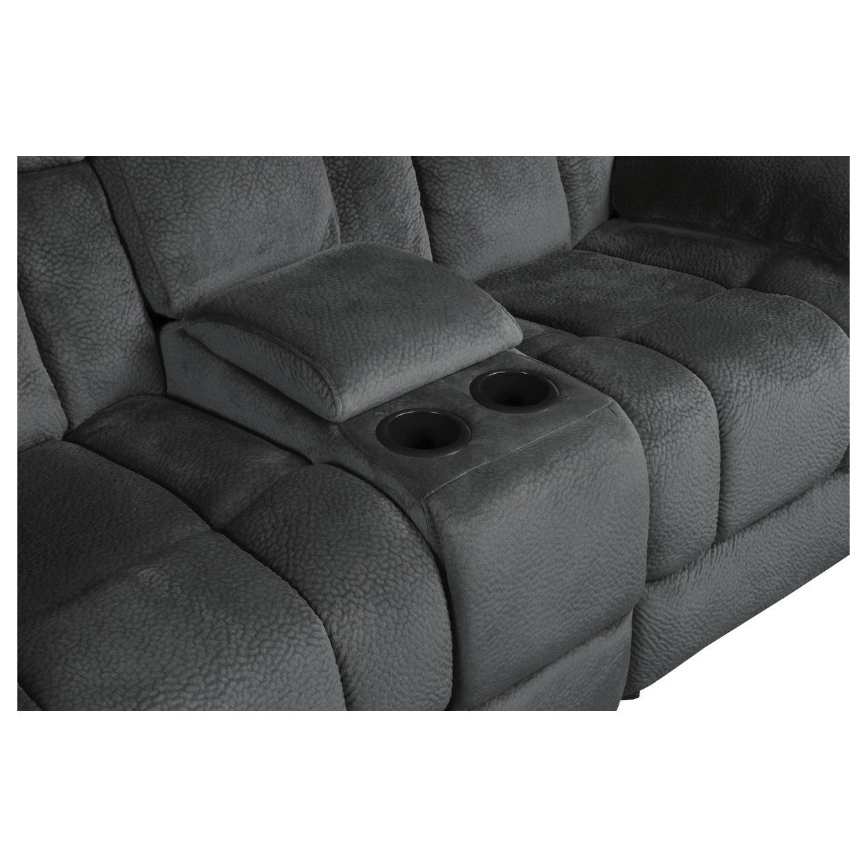 DOUBLE GLIDER RECLINING LOVE SEAT W/ CNTR CONSOLE 9636CC-2