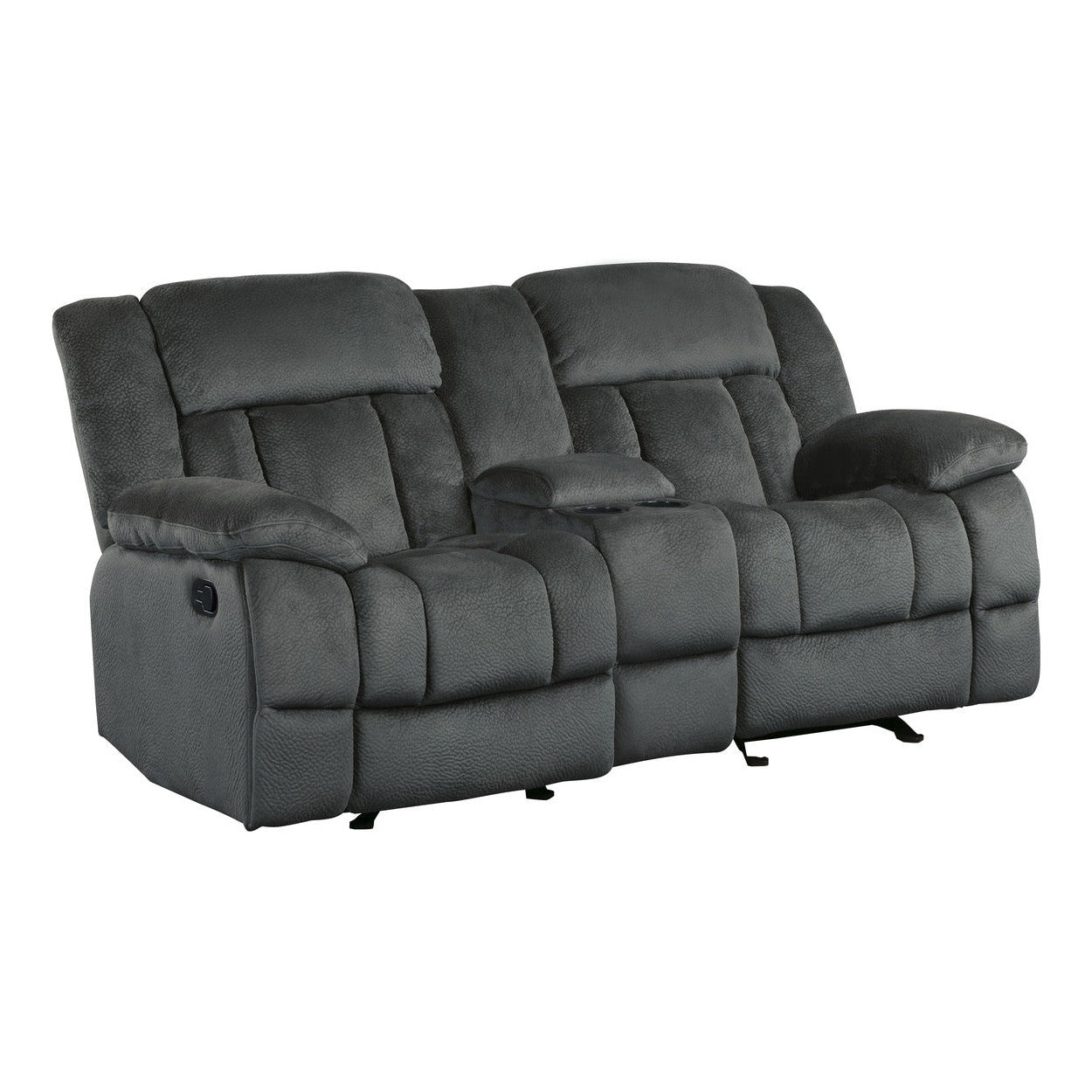 DOUBLE GLIDER RECLINING LOVE SEAT W/ CNTR CONSOLE 9636CC-2