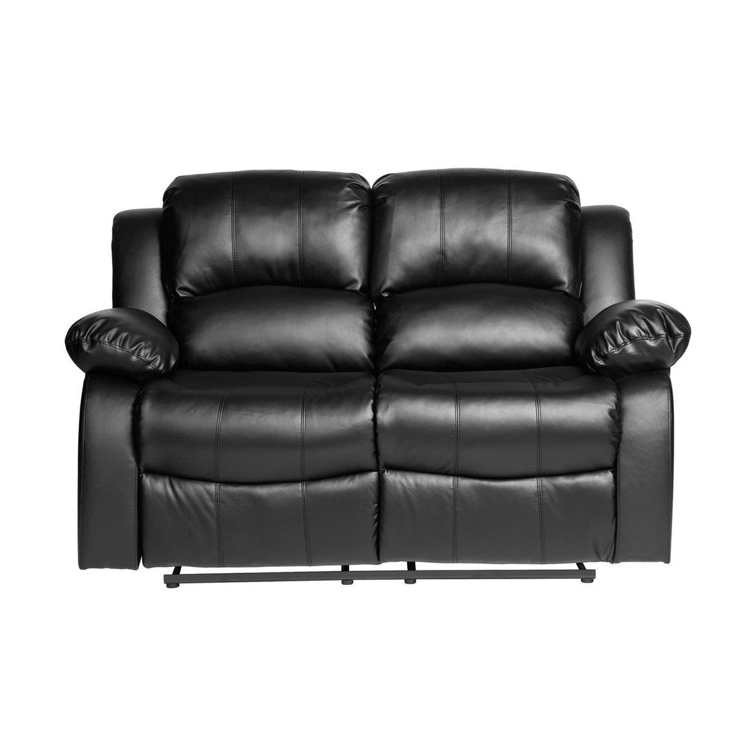 DOUBLE RECLINING LOVE SEAT, BLACK BONDED LEATHER MATCH 9700BLK-2