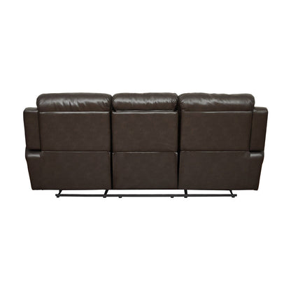 DOUBLE RECLINING SOFA W/ CNTR DROP-DOWN CUP-HLDR 9724BRW-3