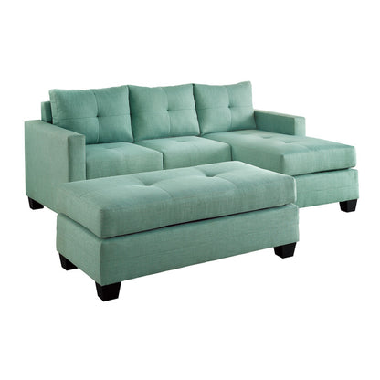 Homelegance 2-Piece Reversible Sofa Chaise With Ottoman