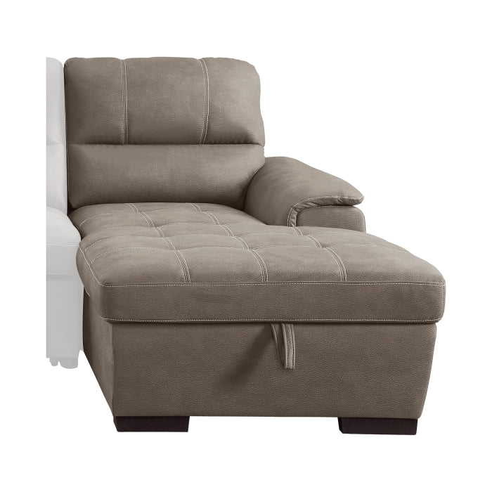 Homelegance Right Side Chaise With Hidden Storage