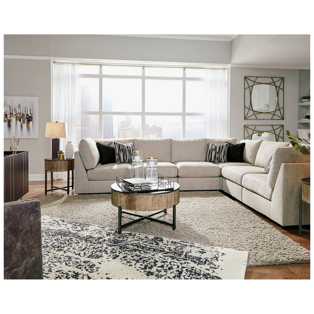 Kellway 6-Piece Sectional Ash-98707S3