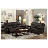 D. RCLNR SOFA W/ DROP DOWN CUP HOLDERS 9928DBR-3