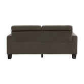SOFA, 2 PILLOWS, CHOCOLATE 100% POLYESTER 9957CH-3