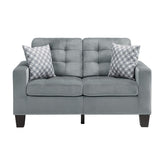 LOVE SEAT, 2 PILLOWS 9957GY-2