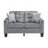 LOVE SEAT, 2 PILLOWS 9957GY-2