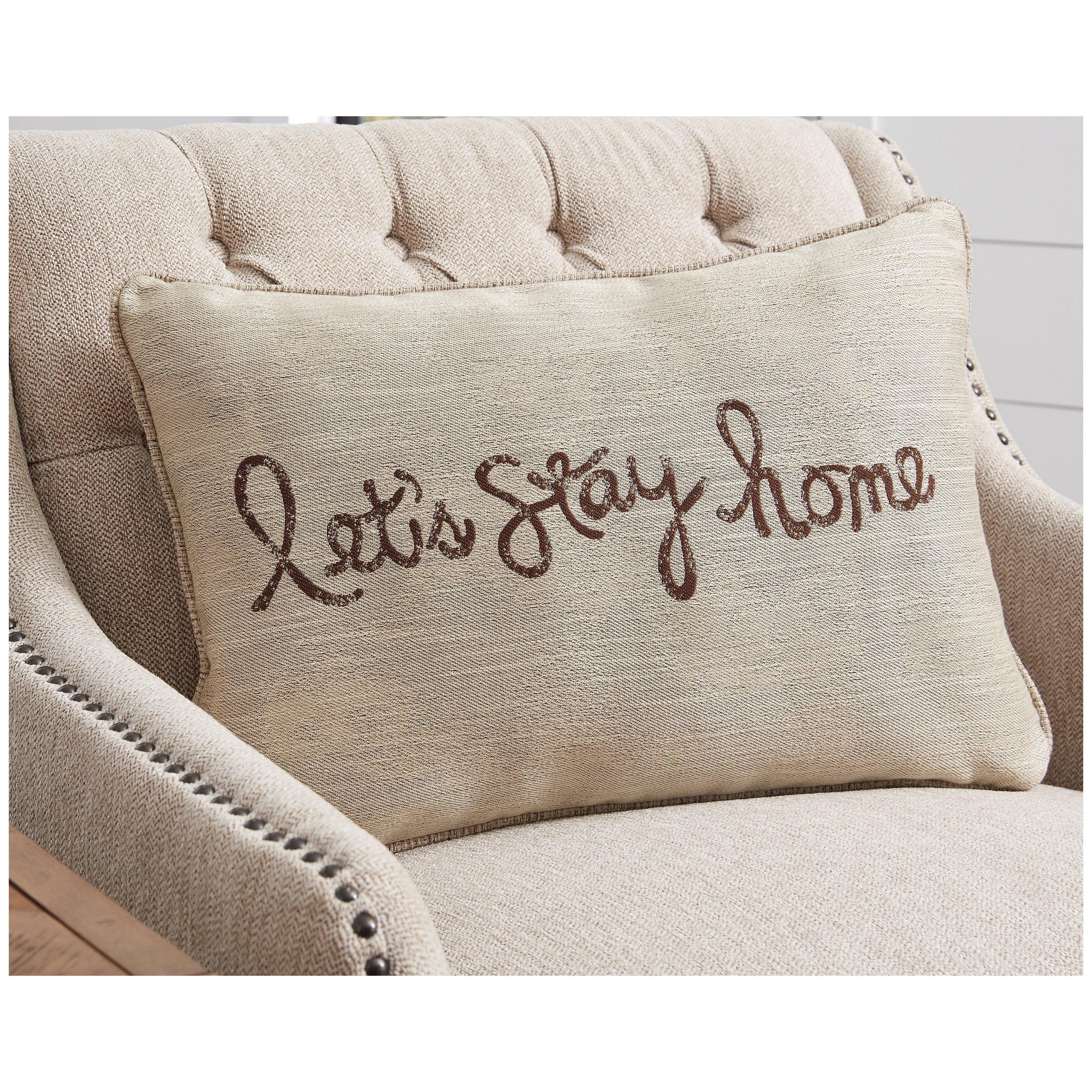 Lets Stay Home Pillow Ash-A1000554P