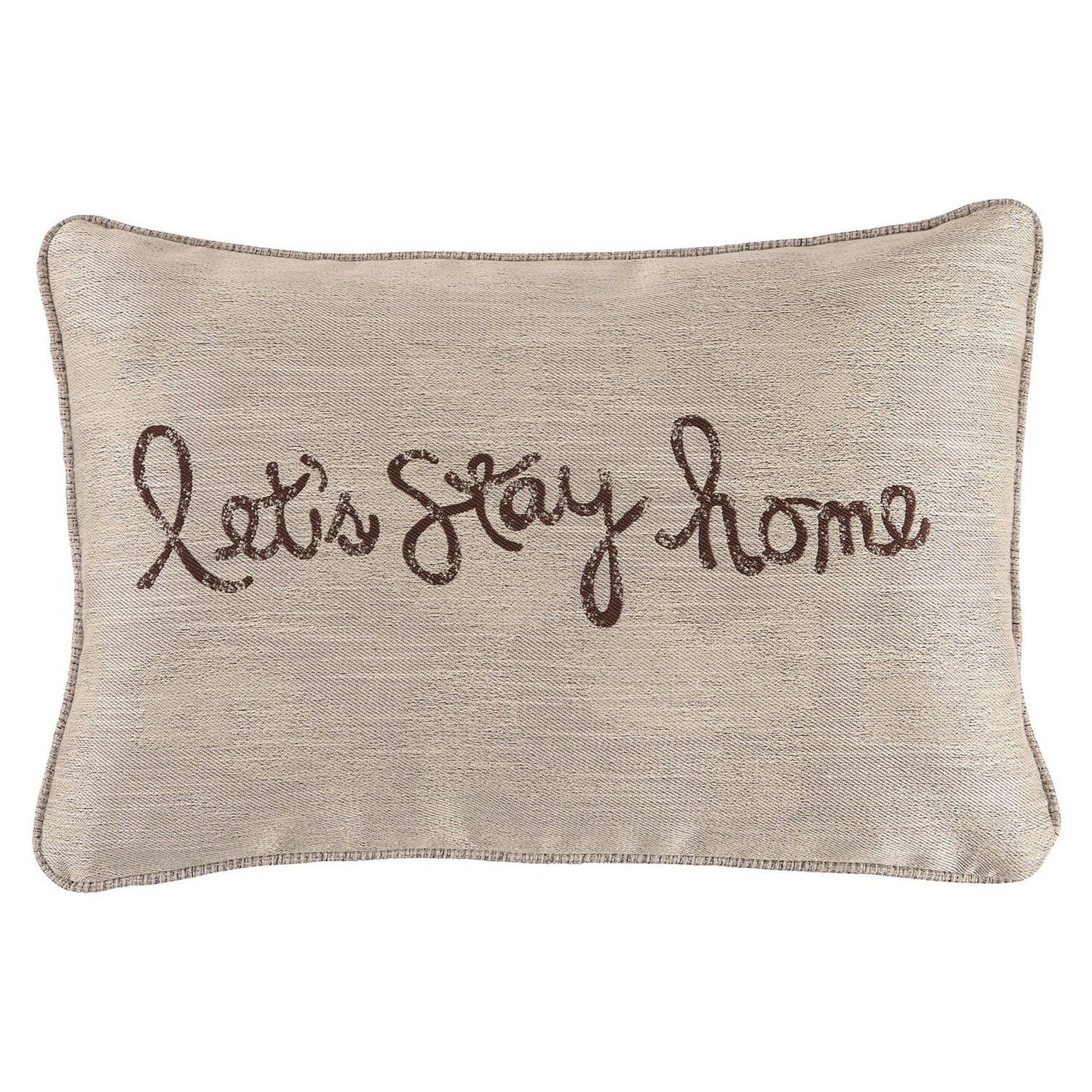 Lets Stay Home Pillow Ash-A1000554P