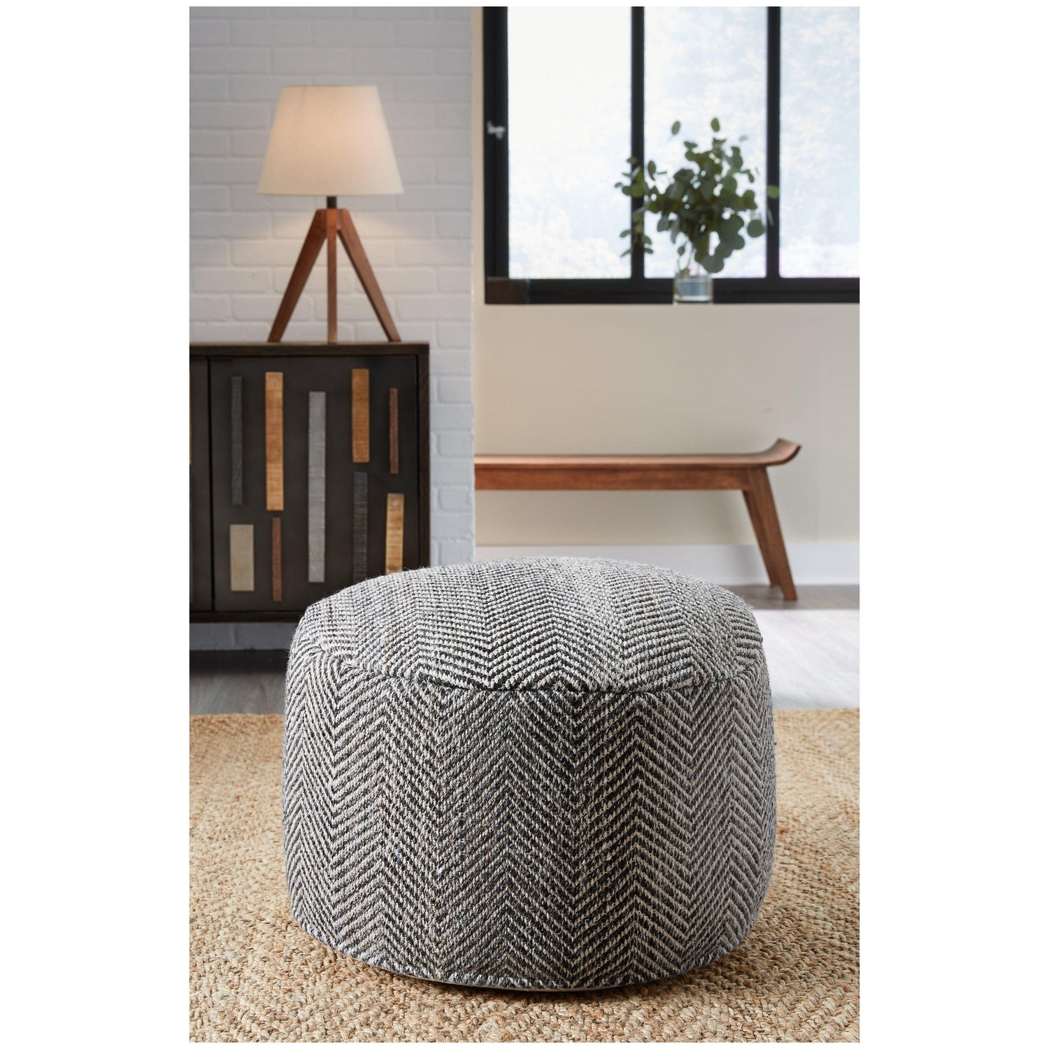 Dordie Pouf Ash-A1000936