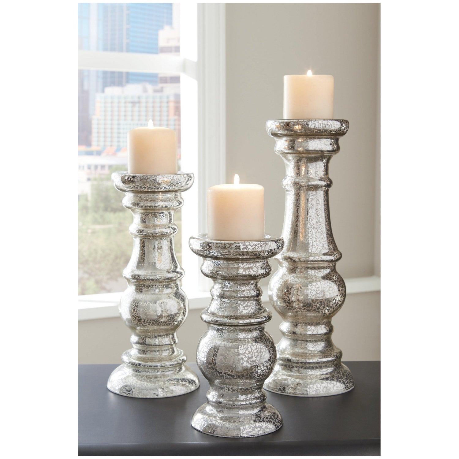 Rosario Candle Holder (Set of 3) Ash-A2000249