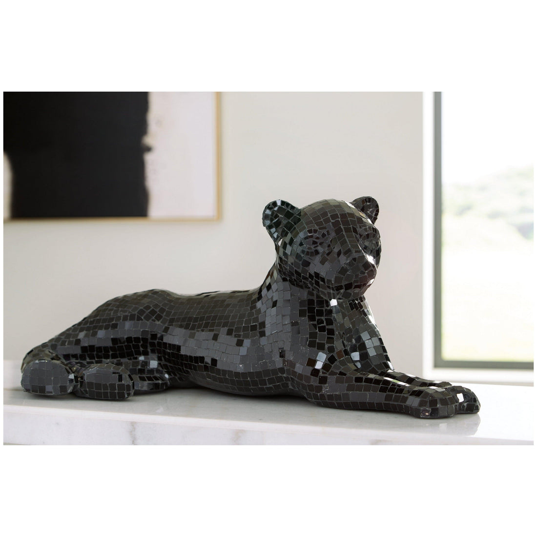 Drice Panther Sculpture Ash-A2000419