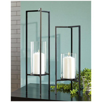 Ginette Candle Holder (Set of 2) Ash-A2000463