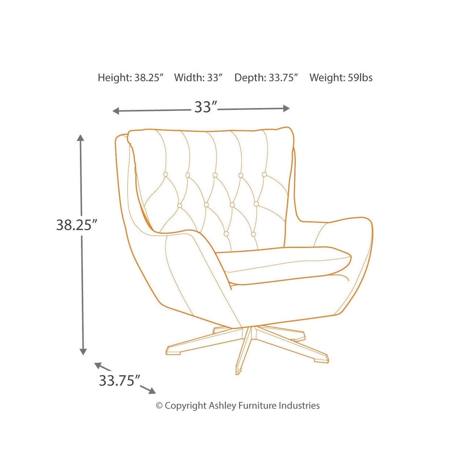Velburg Accent Chair Ash-A3000052