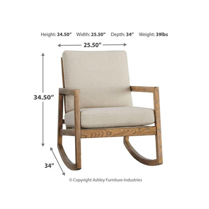 Novelda Rocker Accent Chair Ash-A3000081