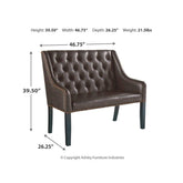 Carondelet Accent Bench Ash-A3000173