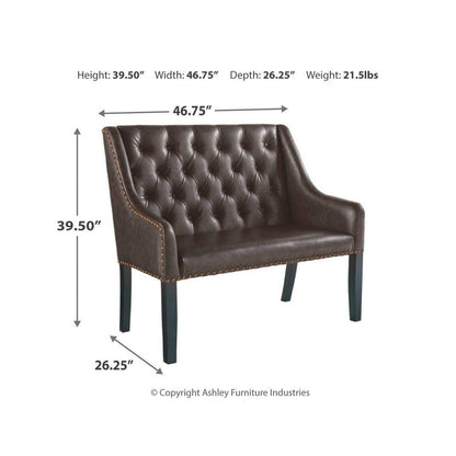 Carondelet Accent Bench Ash-A3000173