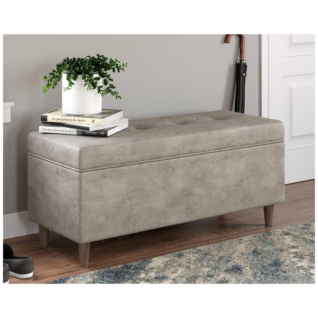 Becklow Storage Bench Ash-A3000287