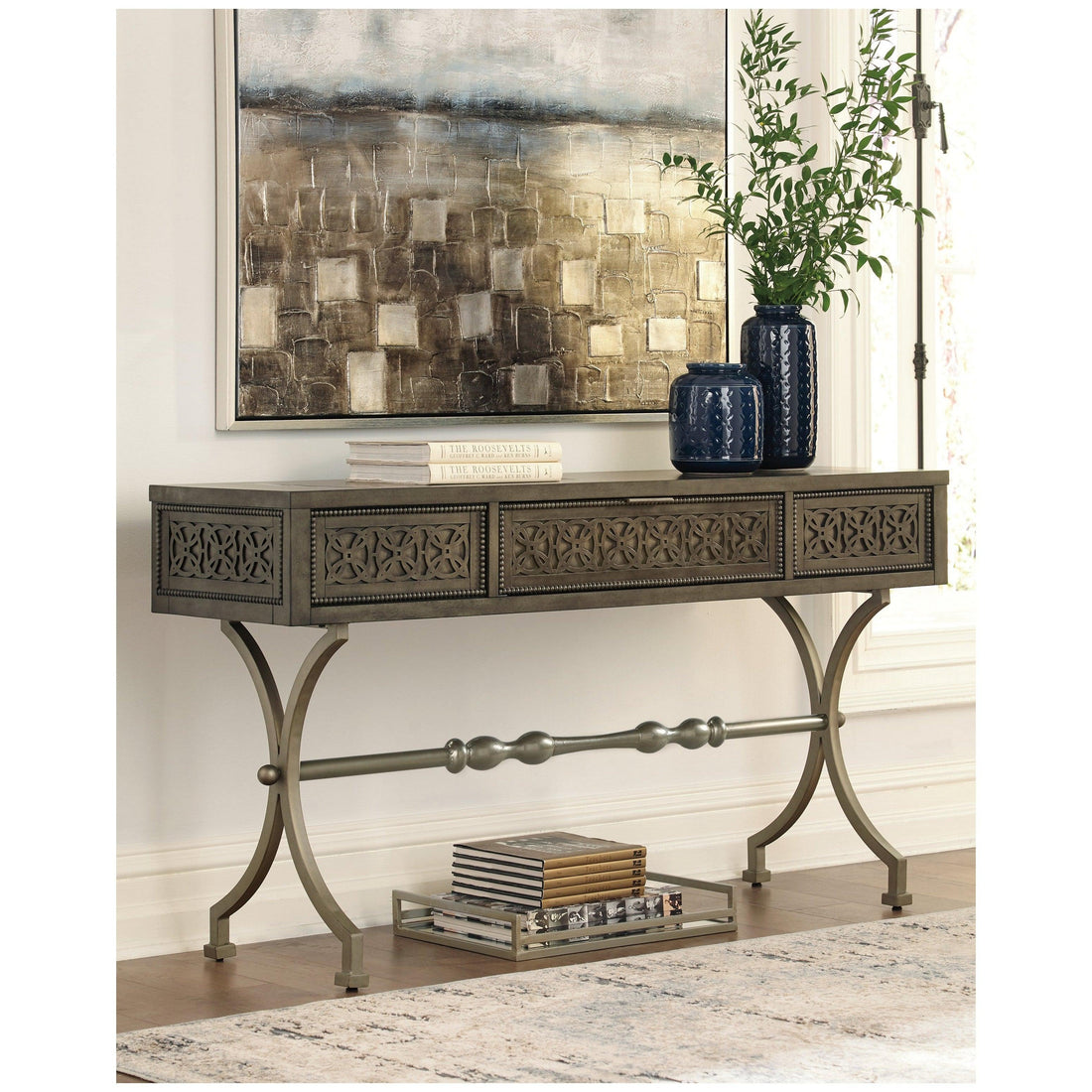 Quinnland Sofa/Console Table Ash-A4000077