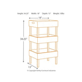 Yulton Storage Shelf Ash-A4000091