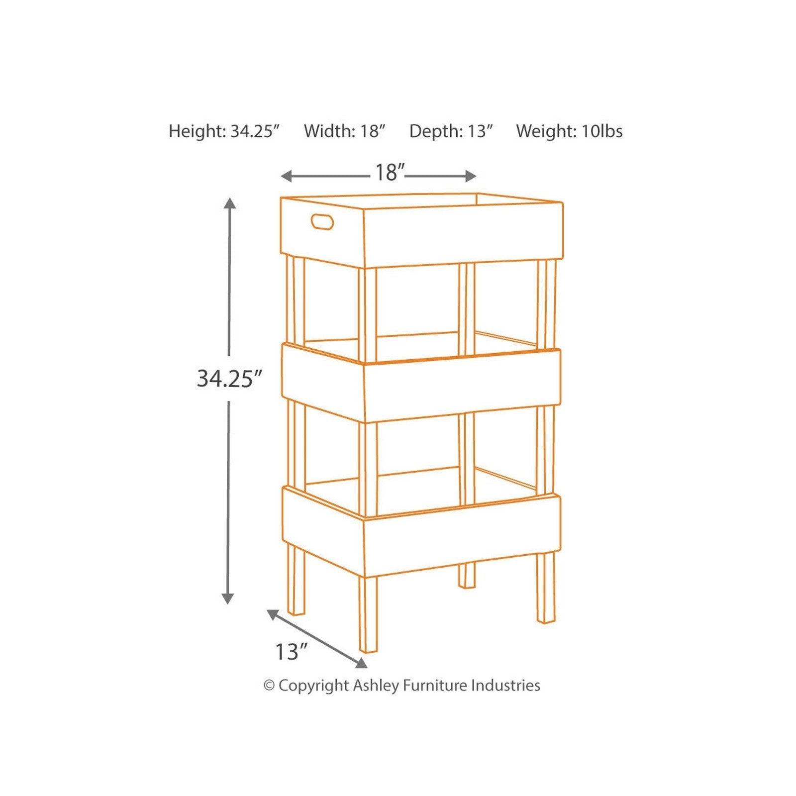 Yulton Storage Shelf Ash-A4000091