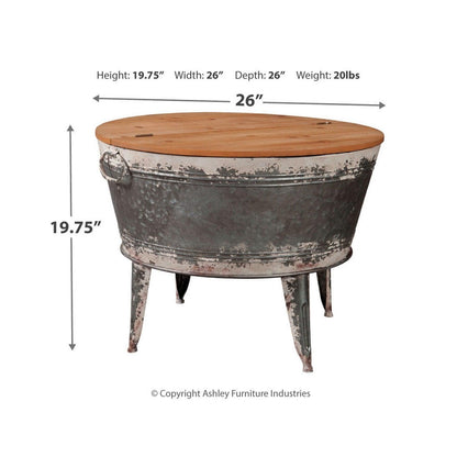 Shellmond Coffee Table With Storage Ash-A4000209