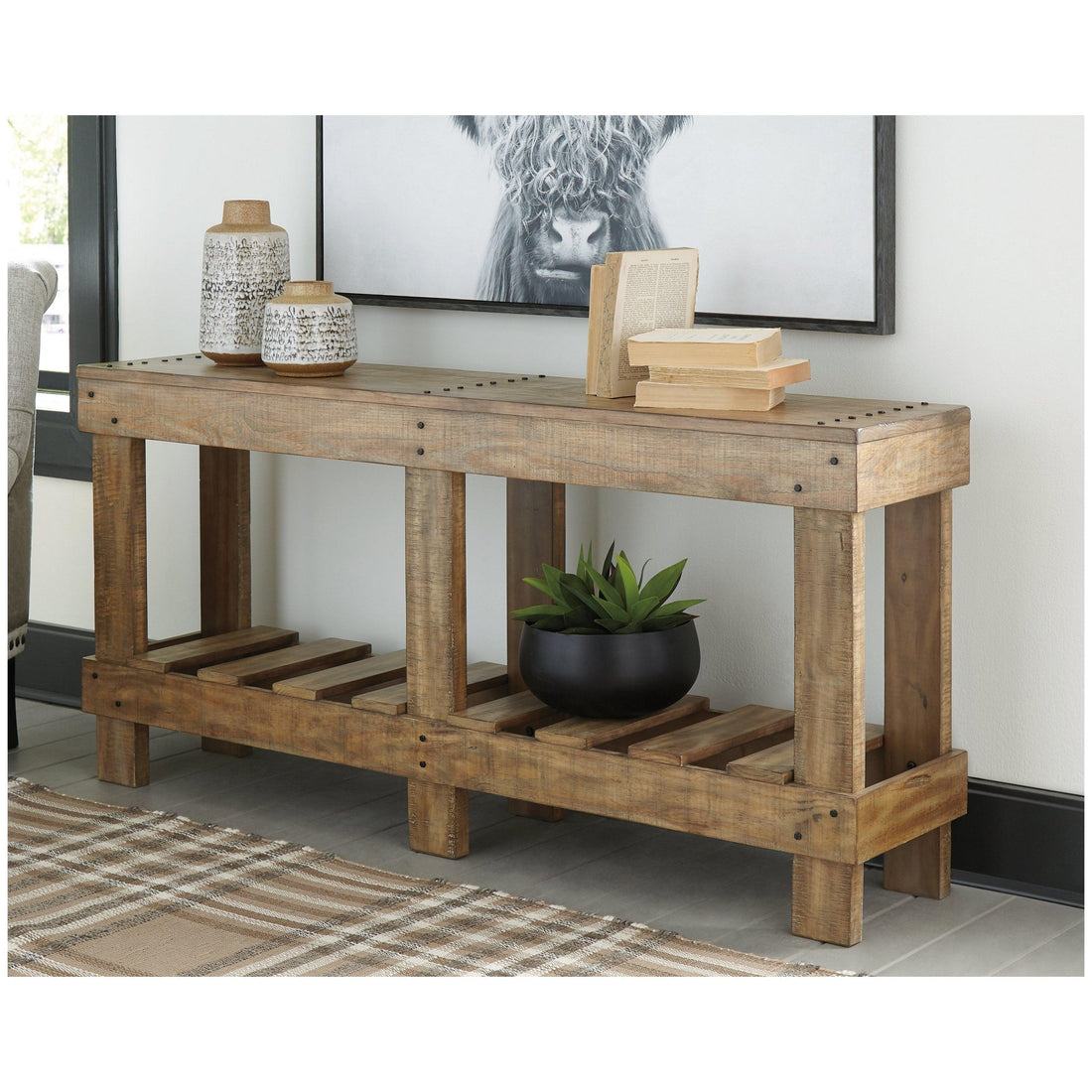 Susandeer Sofa/Console Table Ash-A4000219