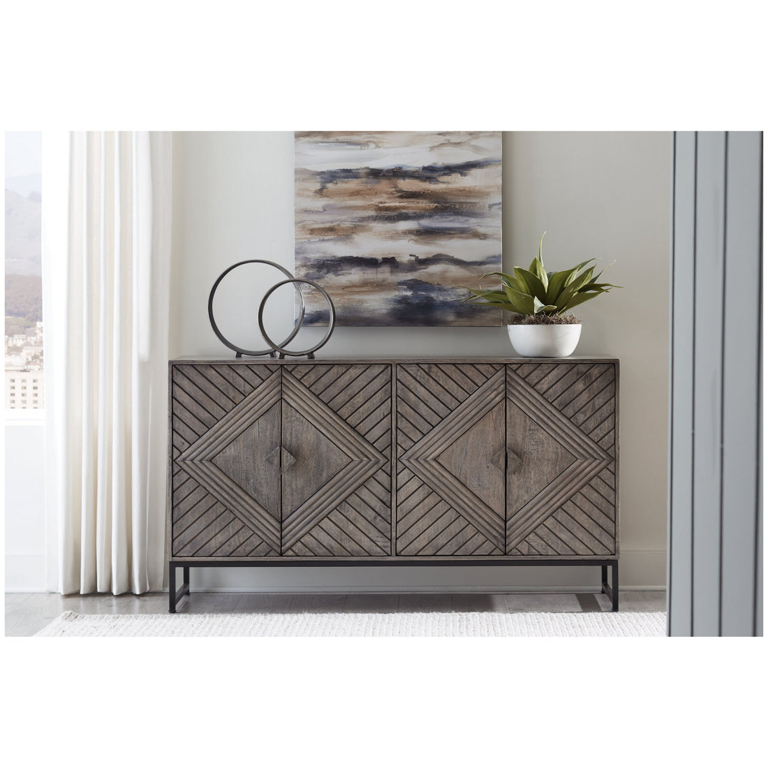 Treybrook Accent Cabinet Ash-A4000511