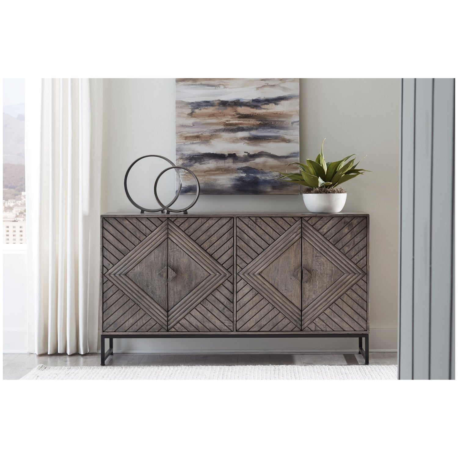 Treybrook Accent Cabinet Ash-A4000511