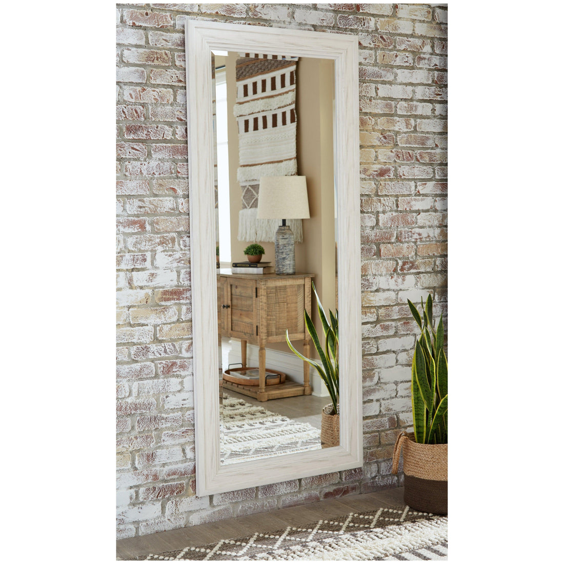 Jacee Floor Mirror Ash-A8010217