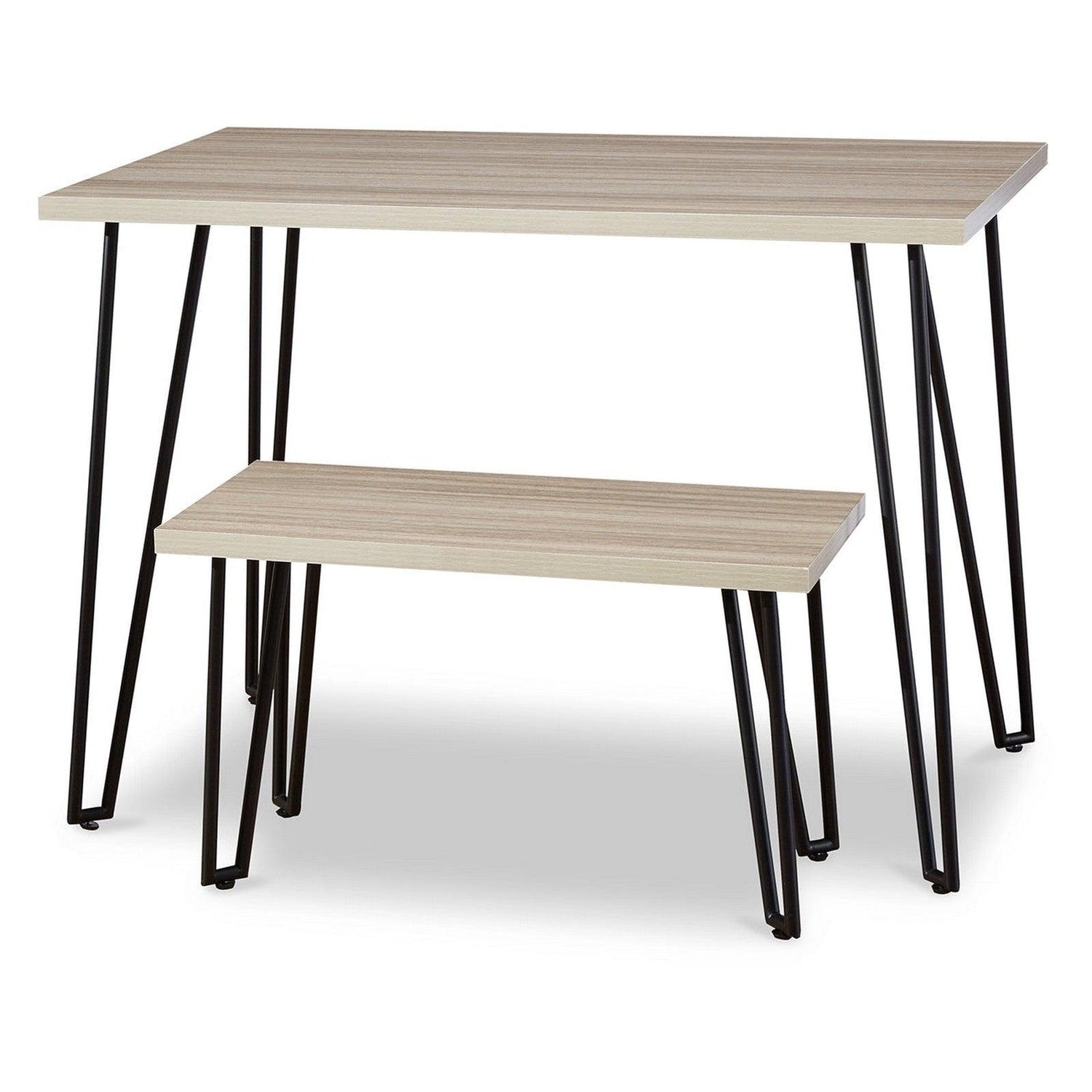 Blariden Desk with Bench Ash-B008-101